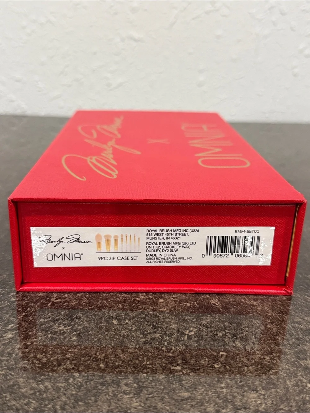 Marilyn Monroe x OMNIA Red Gift Box Limited Edition Brush Set